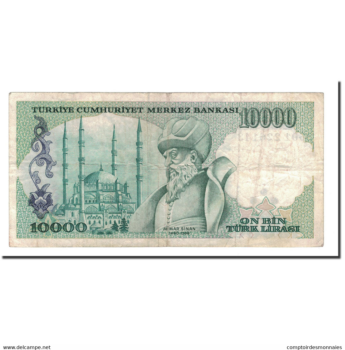 Billet, Turquie, 10,000 Lira, 1989, KM:200, TTB - Turchia