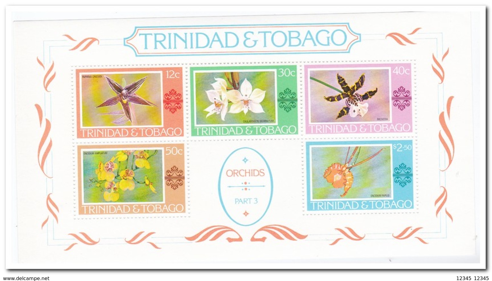 Trinidad & Tobago 1978, Postfris MNH, Flowers, Orchids - Trinidad En Tobago (1962-...)