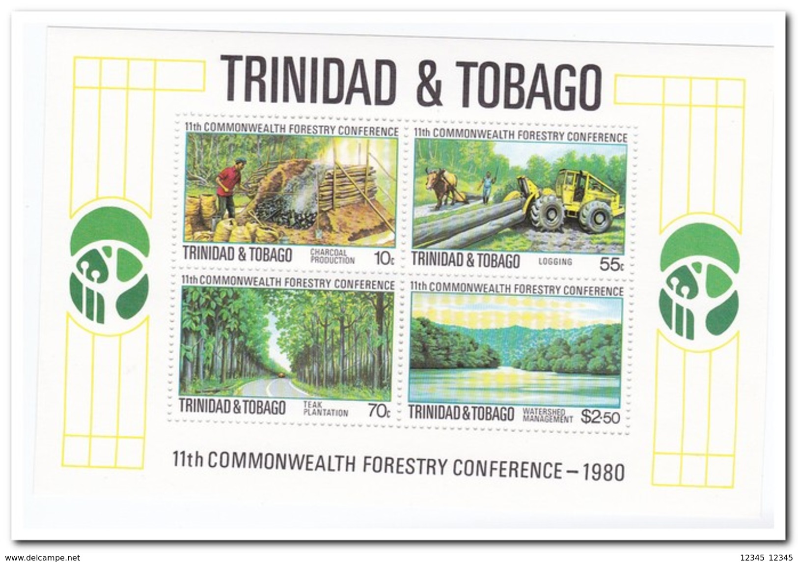 Trinidad & Tobago 1980, Postfris MNH, Forestry, Trees - Trinidad En Tobago (1962-...)