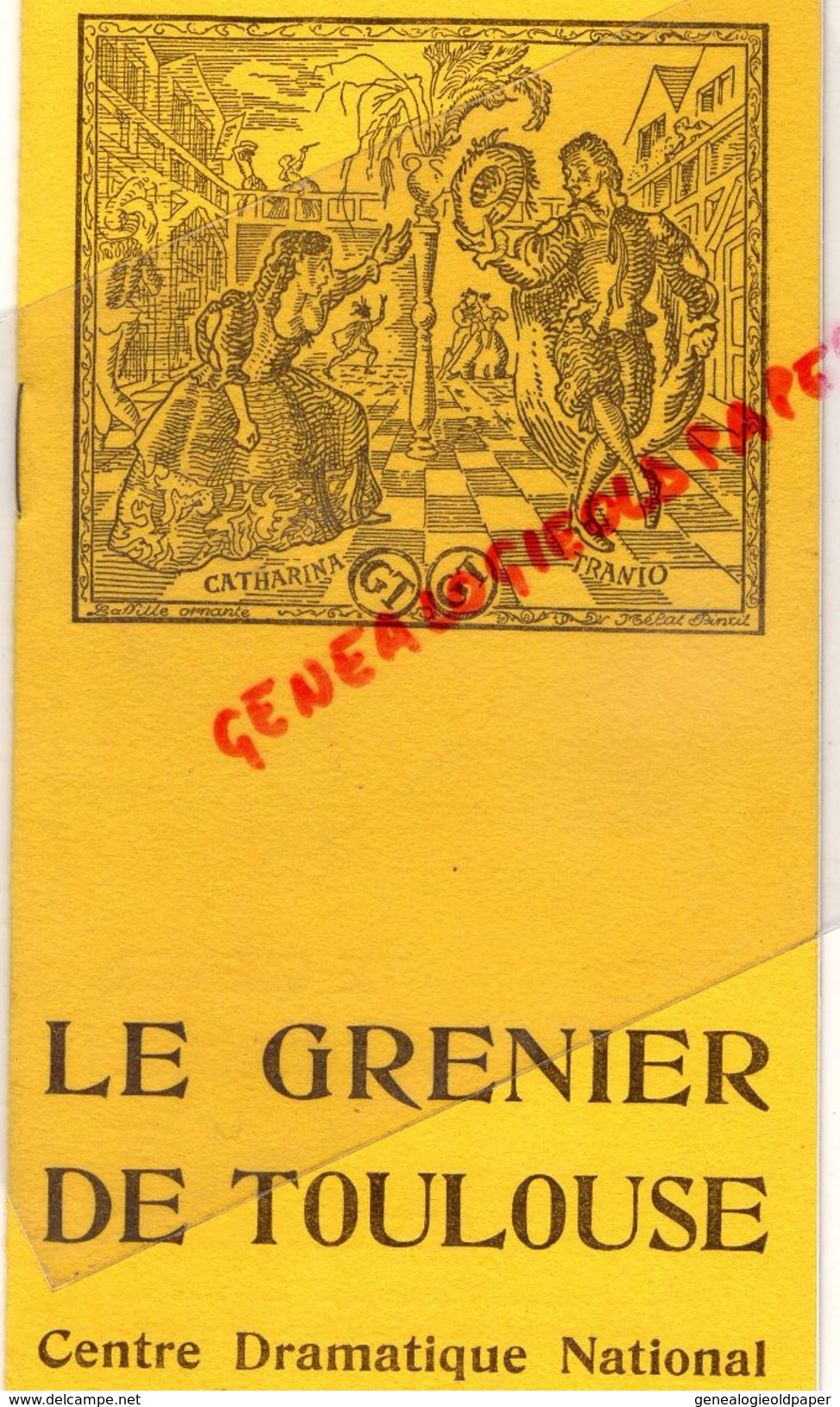 31 - TOULOUSE - PROGRAMME LE GRENIER -1958-L' HISTOIRE DU SOLDAT- IGOR STAVINSKY-JEAN FAVAREL-RENE BERGIL-SERGE BAUDO- - Programme