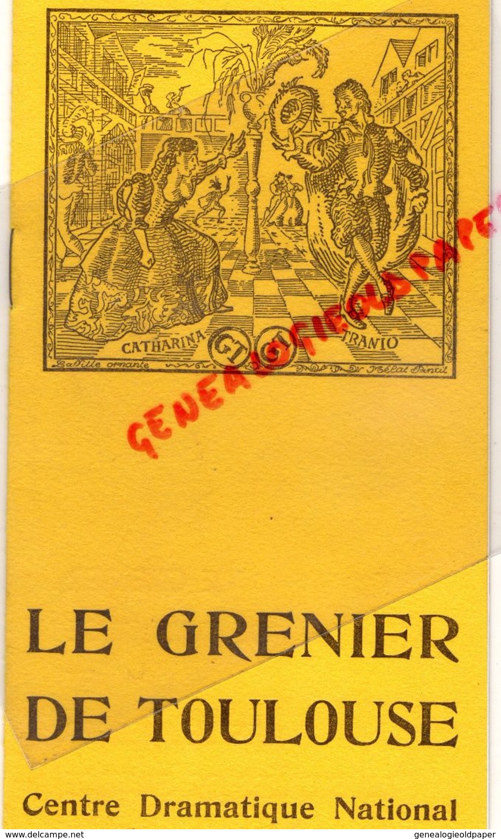 31 - TOULOUSE - PROGRAMME LE GRENIER -1958-L' HISTOIRE DU SOLDAT- IGOR STAVINSKY-JEAN FAVAREL-RENE BERGIL-SERGE BAUDO- - Programs