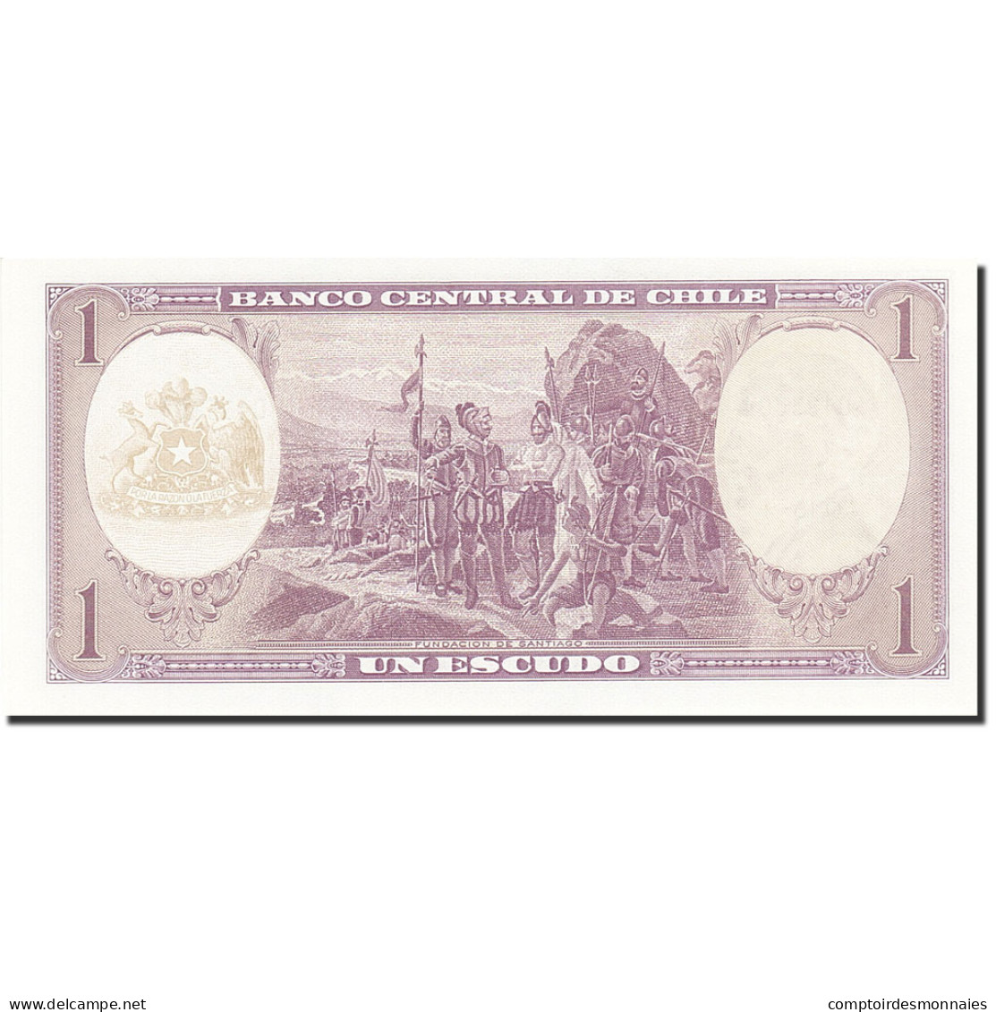 Billet, Chile, 1 Escudo, 1962-1975, Undated (1964), KM:136, NEUF - Chile
