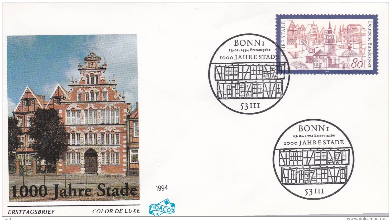 Germany FDC 1994 1000 Jahre Stade  (DD1-9) - Andere & Zonder Classificatie