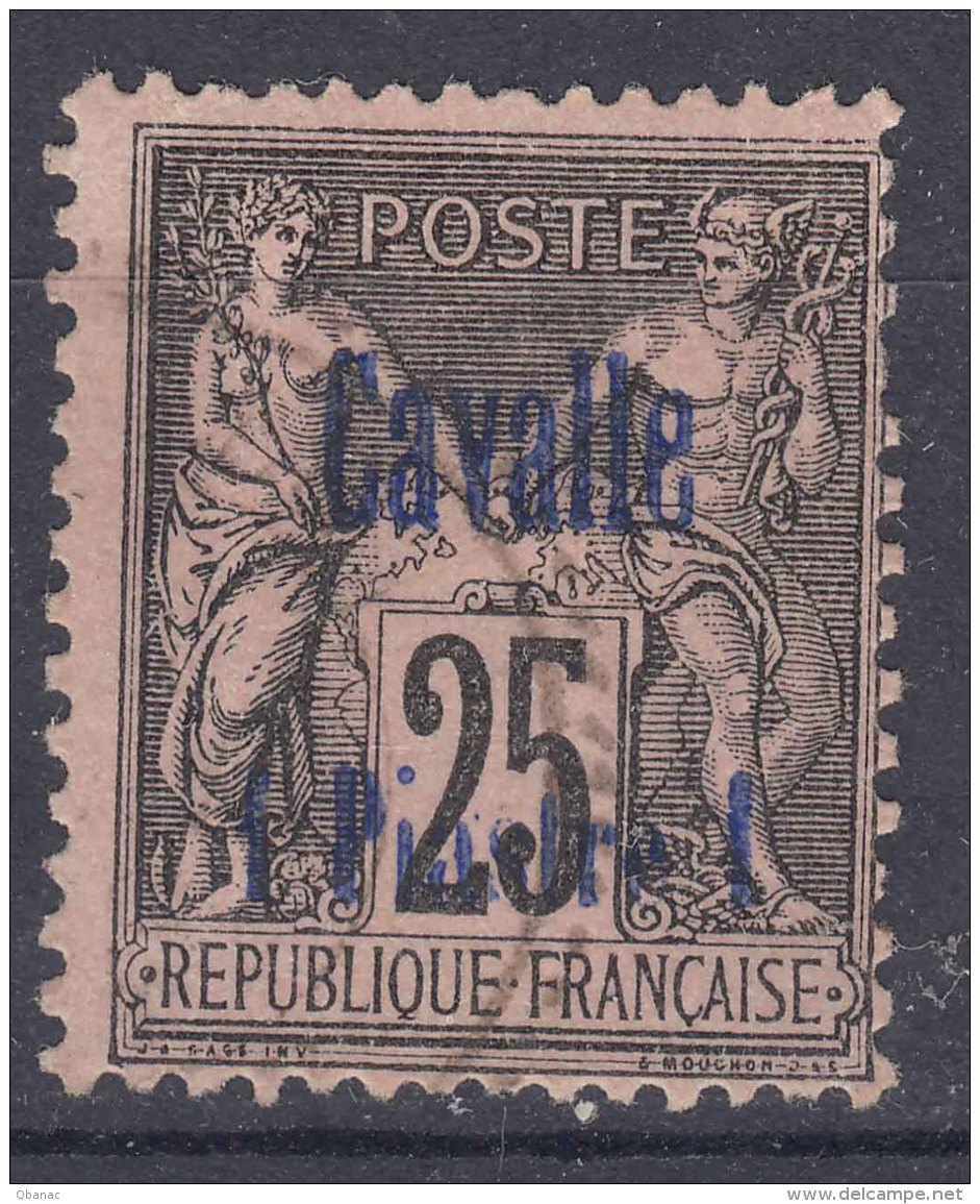 Cavalle 1893 Yvert#6 Used - Oblitérés