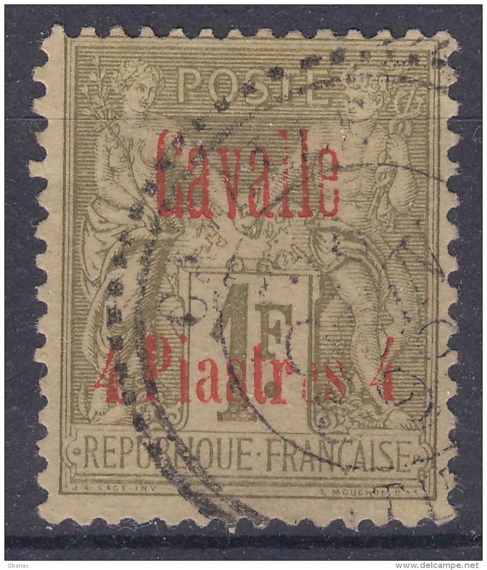 Cavalle 1893 Yvert#8 Used - Oblitérés