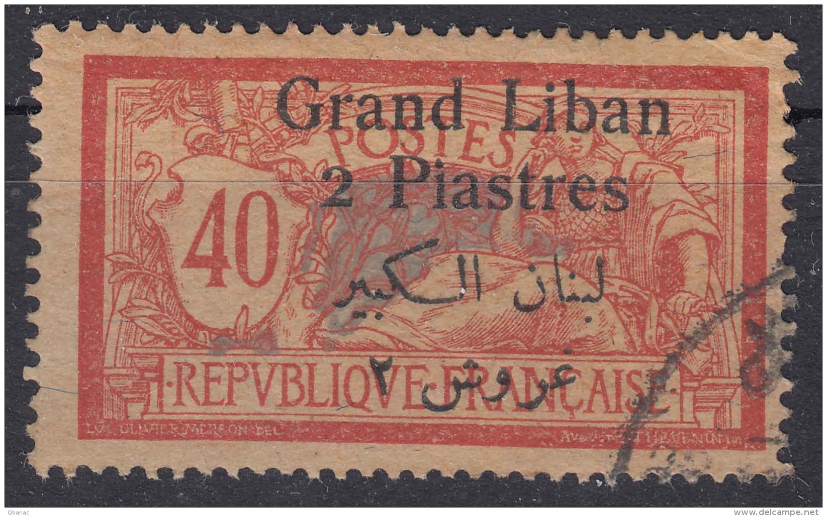 Grand Liban, Great Lebanon 1924 Yvert#31 Used - Gebraucht