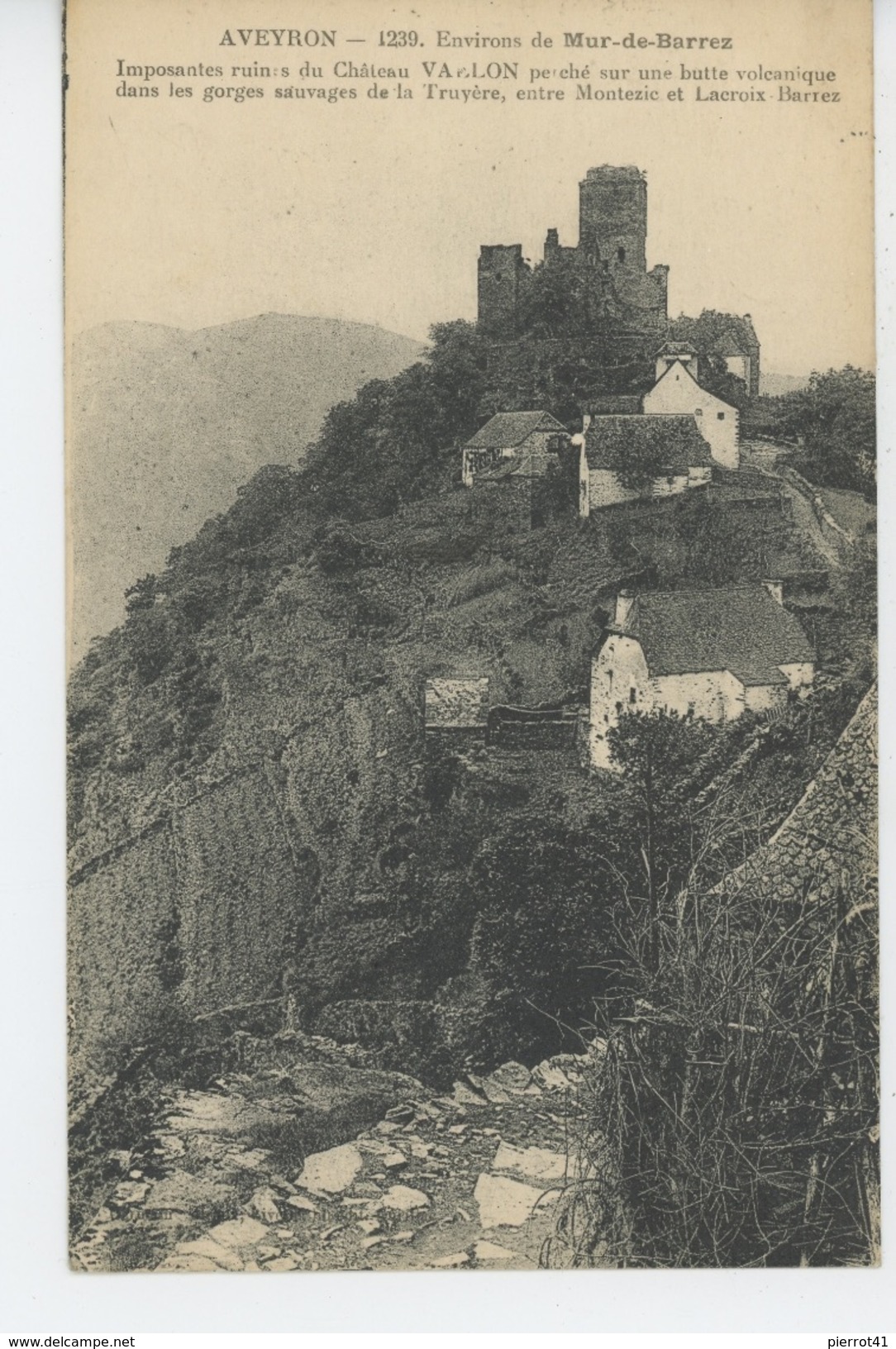 Environs De MUR DE BARREZ - Ruines Du Château VALLON - Autres & Non Classés