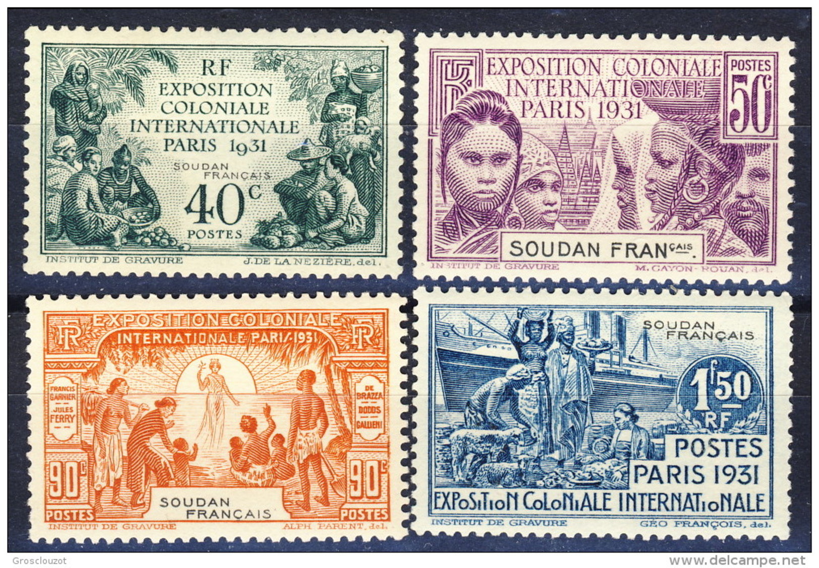 Sudan 1931  Serie N. 89-92 Expo Coloniale MLH Catalogo &euro; 32 - Altri & Non Classificati