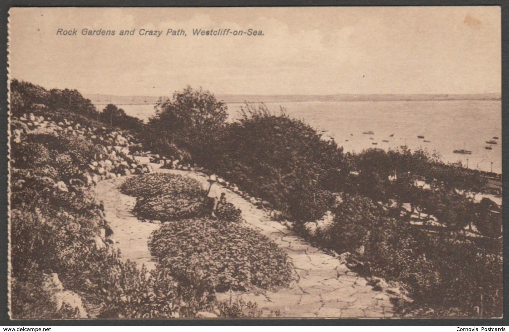 Rock Gardens & Crazy Path, Westcliff-on-Sea, Essex, 1957 - Postcard - Southend, Westcliff & Leigh