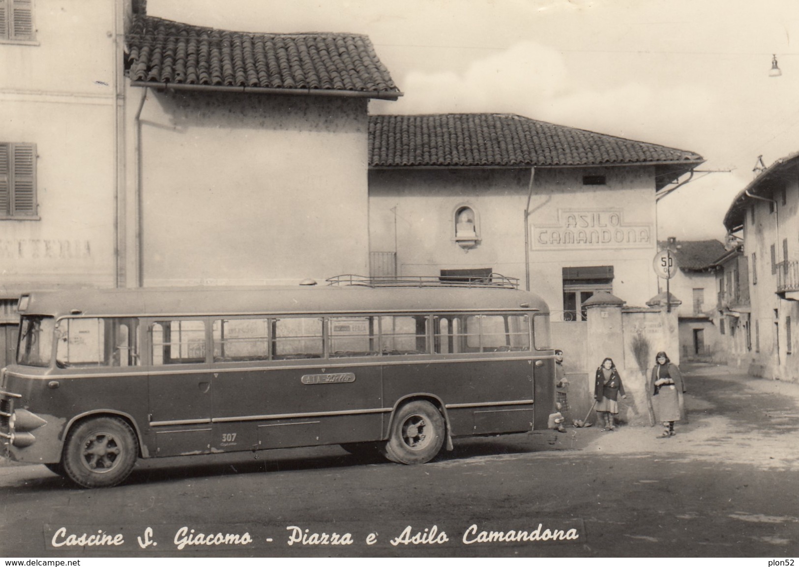 10922-CASCINE S.GIACOMO(VERCELLI)-PIAZZA E ASILO CAMANDONA"-CORRIERA-FG - Vercelli