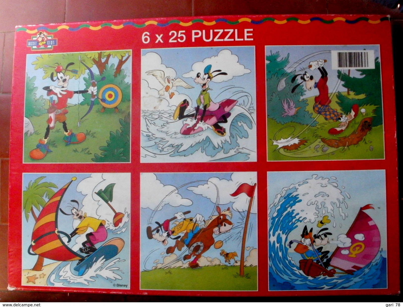 PUZZLE MICKEY KIDS 6 Puzzles De 25 Pièces - Puzzle Games