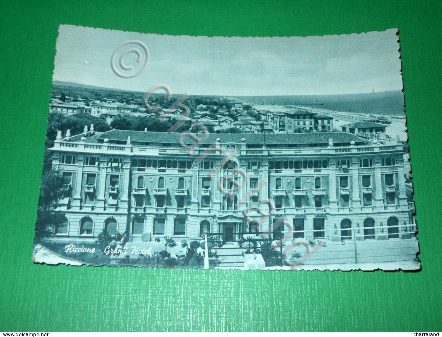 Cartolina Riccione - Grand Hotel 1955 - Rimini