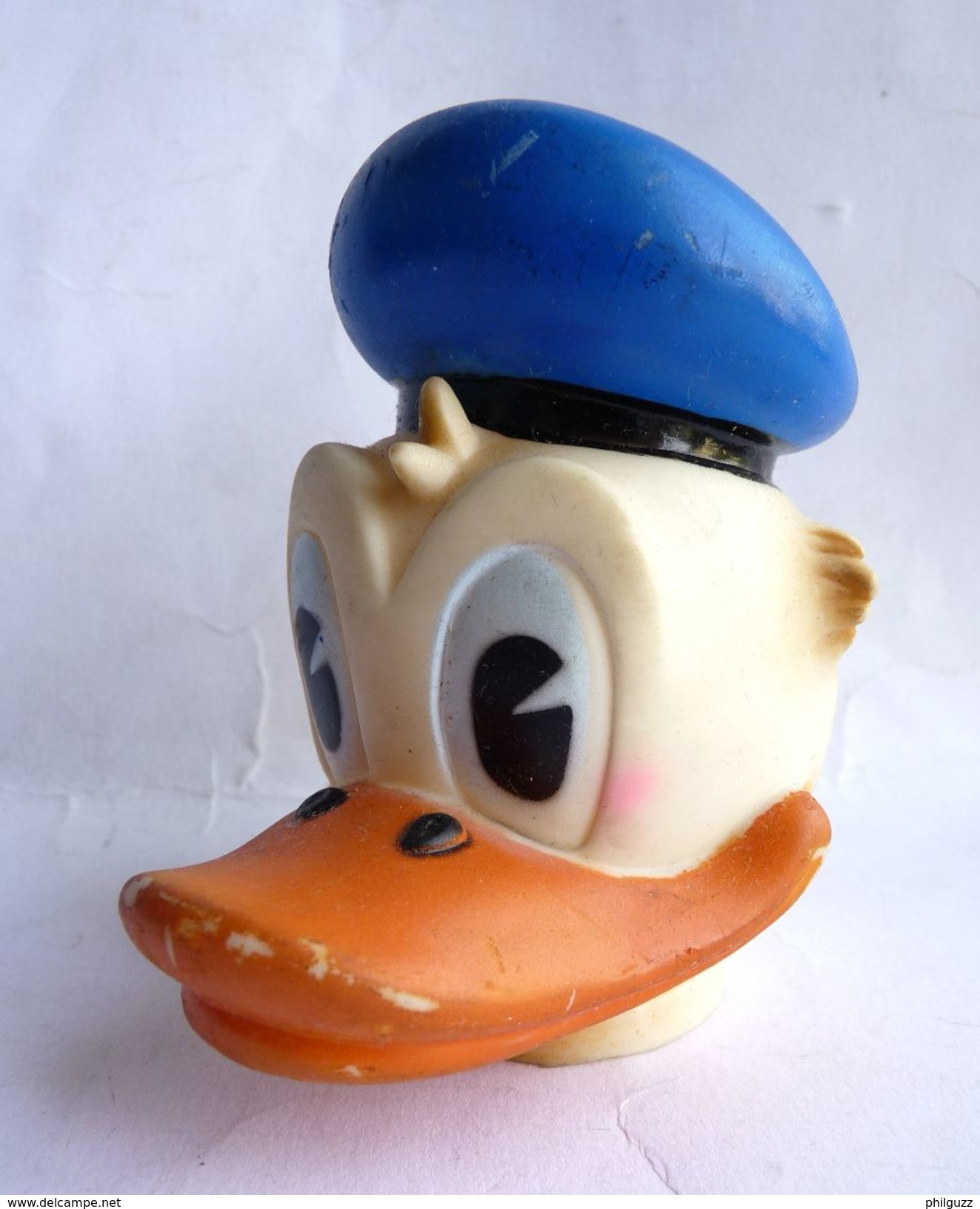 RARE TETE DE MARIONNETTE DONALD DISNEY  - CESAR Pas OUGEN - 80s - Autres & Non Classés