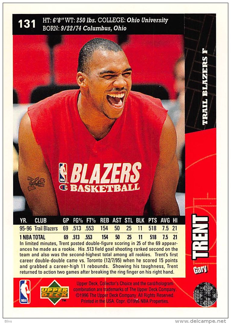 Gary Trent - Upper Deck 1996-97 Collector's Choice - N.131 - 1990-1999