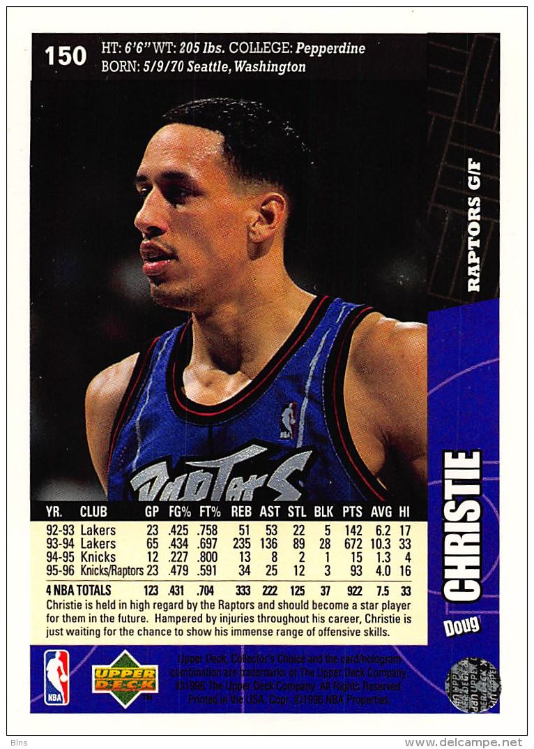 Doug Christie - Upper Deck 1996-97 Collector's Choice - N.150 - 1990-1999