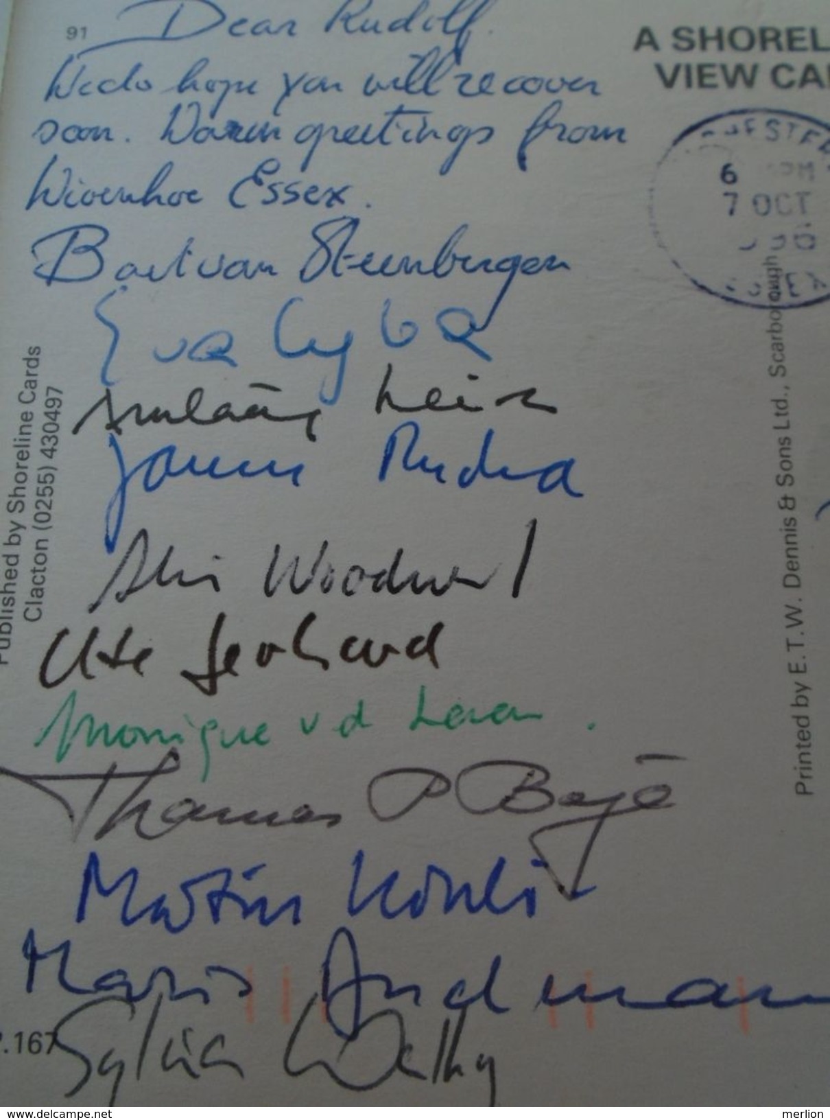 D151359  UK Colcherster University - Many Signatures  Sent To Prof.Dr. Rudolf Andorka -  Hungary - Colchester