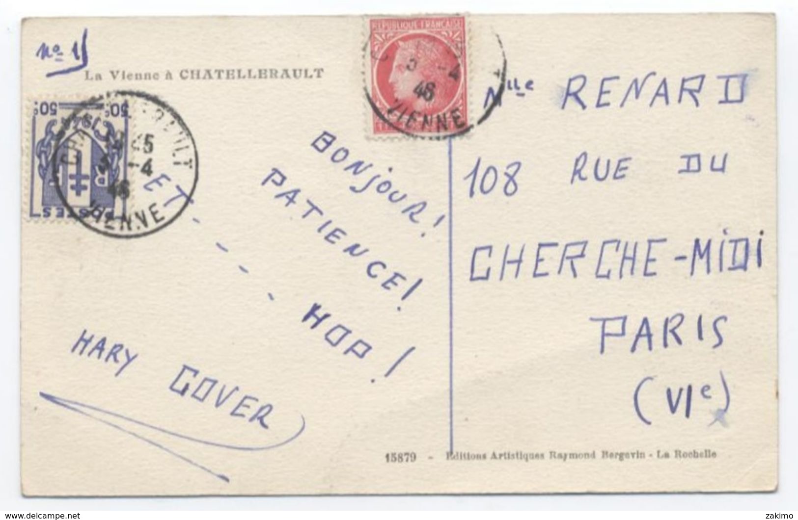 86--LA VIENNE A CHATELLERAULT -.RECTO/VERSO-C95 - Chatellerault