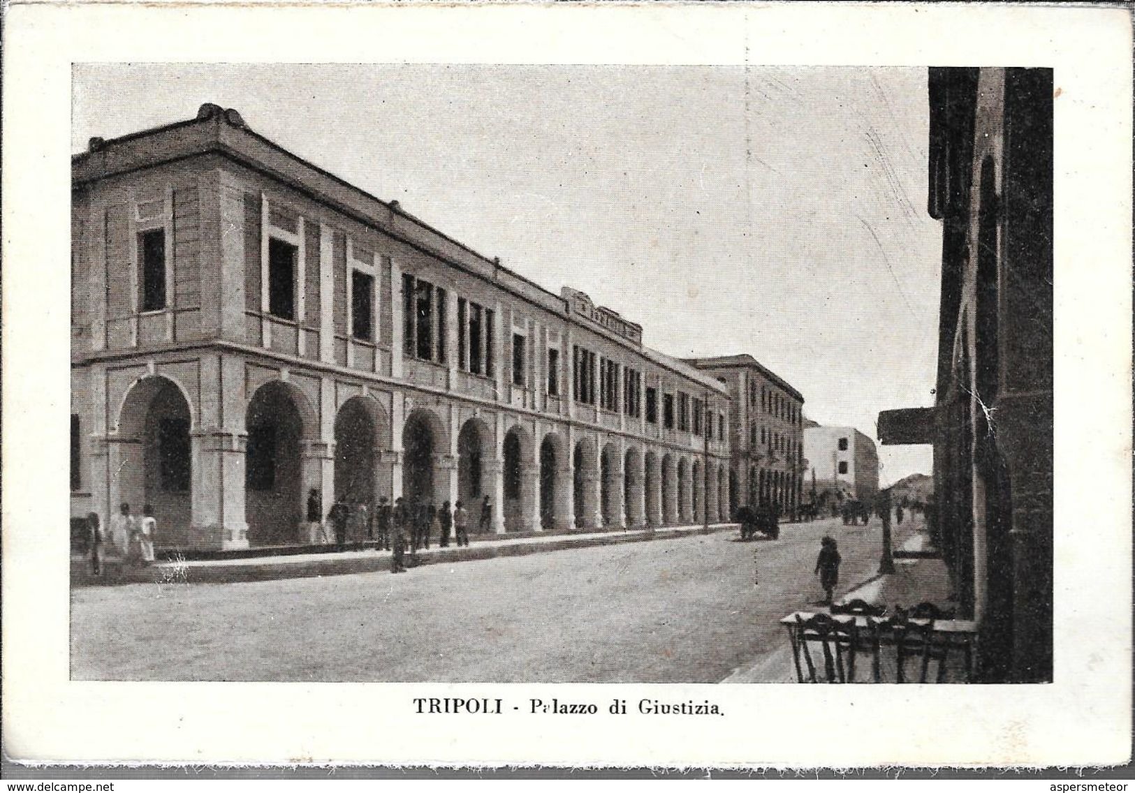 TRIPOLI  PALAZZO DI GIUSTIZIA  STAMPA CIRCA 1930 LIBIA OCC. ITALIANA - Libië