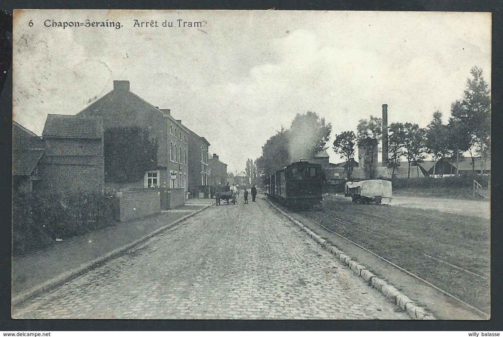 ++ CPA - CHAPON SERAING - Arrêt Du TRAM  // - Verlaine