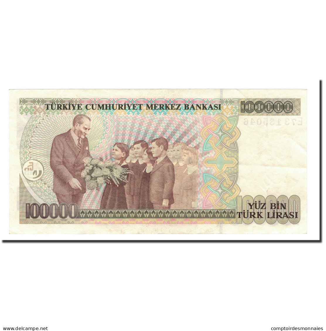 Billet, Turquie, 100,000 Lira, 1991, KM:205, NEUF - Turquie