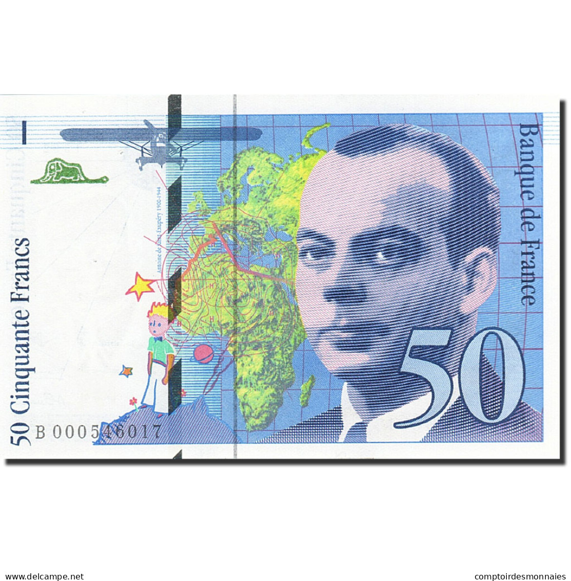 Billet, France, 50 Francs, 1992, 1992, SUP, Fayette:72.1a, KM:157a - 50 F 1992-1999 ''St Exupéry''