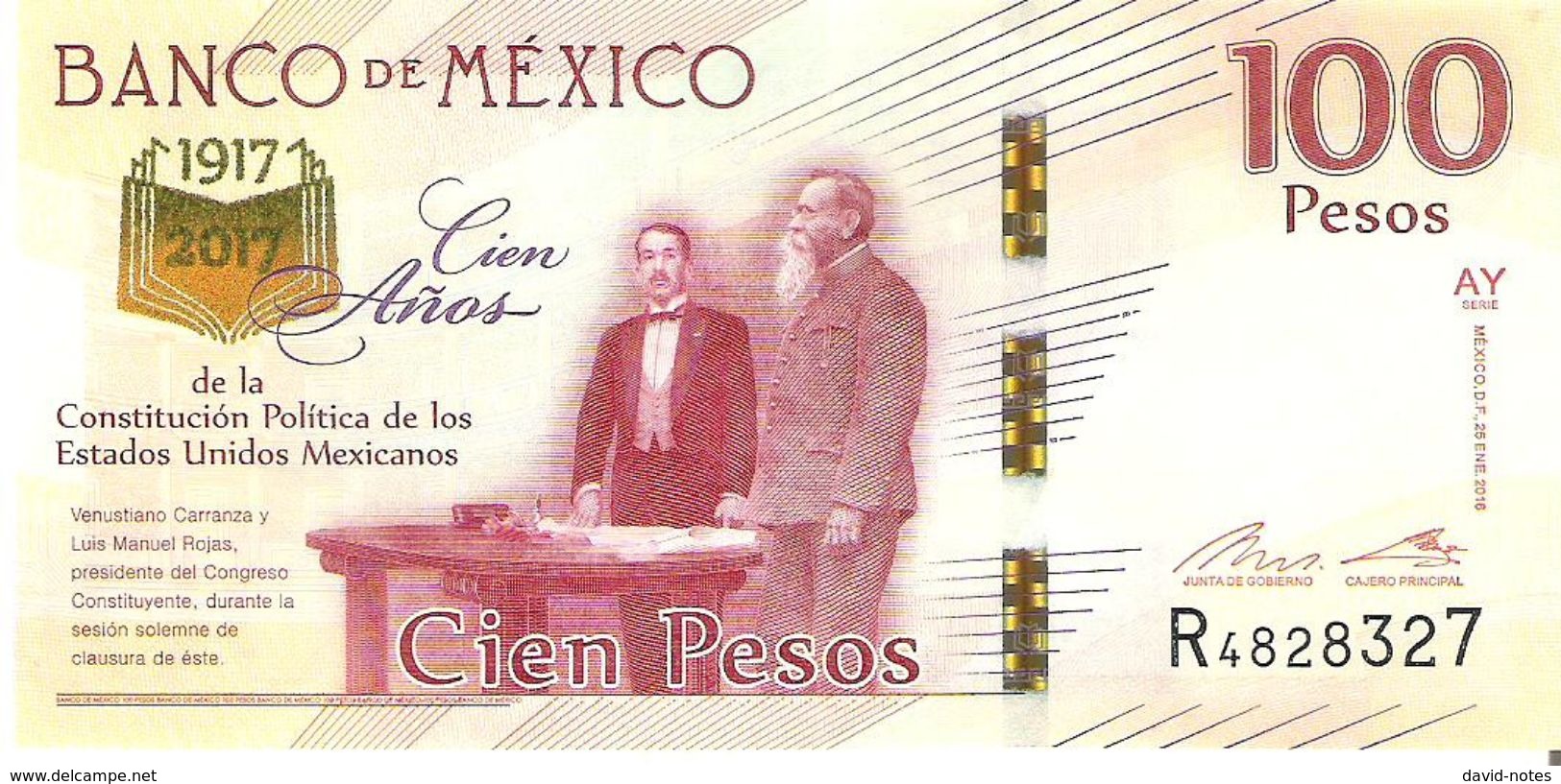 Mexico - Pick New - 100 Pesos 2016 - 2017 - Unc - Commemorative - Mexique