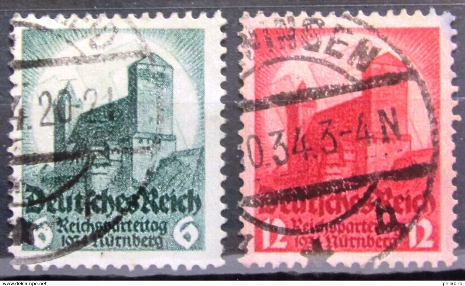 ALLEMAGNE EMPIRE                 N° 511/512                           OBLITERE - Used Stamps