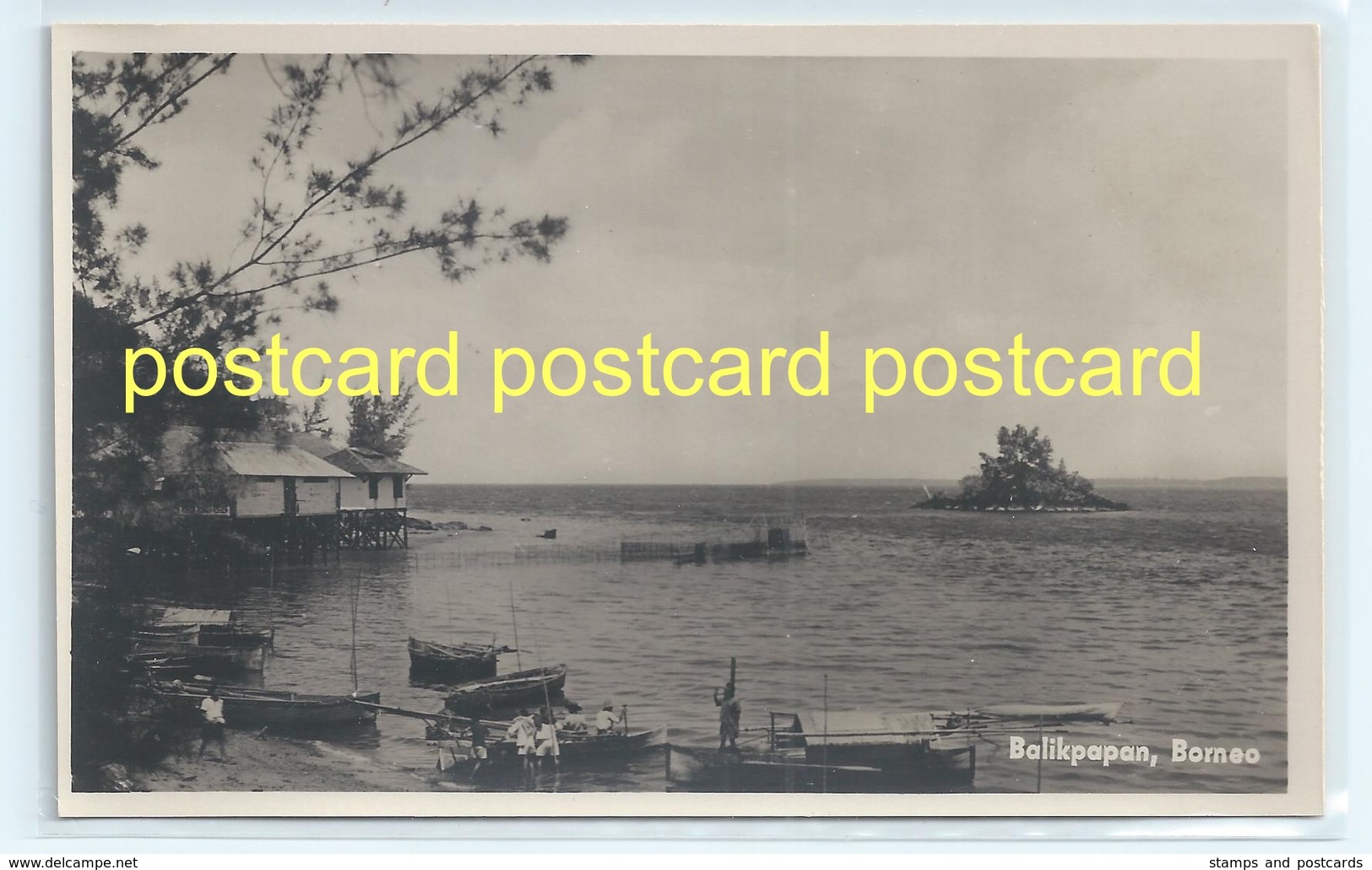 BALIKPAPAN, BORNEO. REAL PHOTO POSTCARD ( LITTLE CURVY)  C.1930 #717. - Indonesia