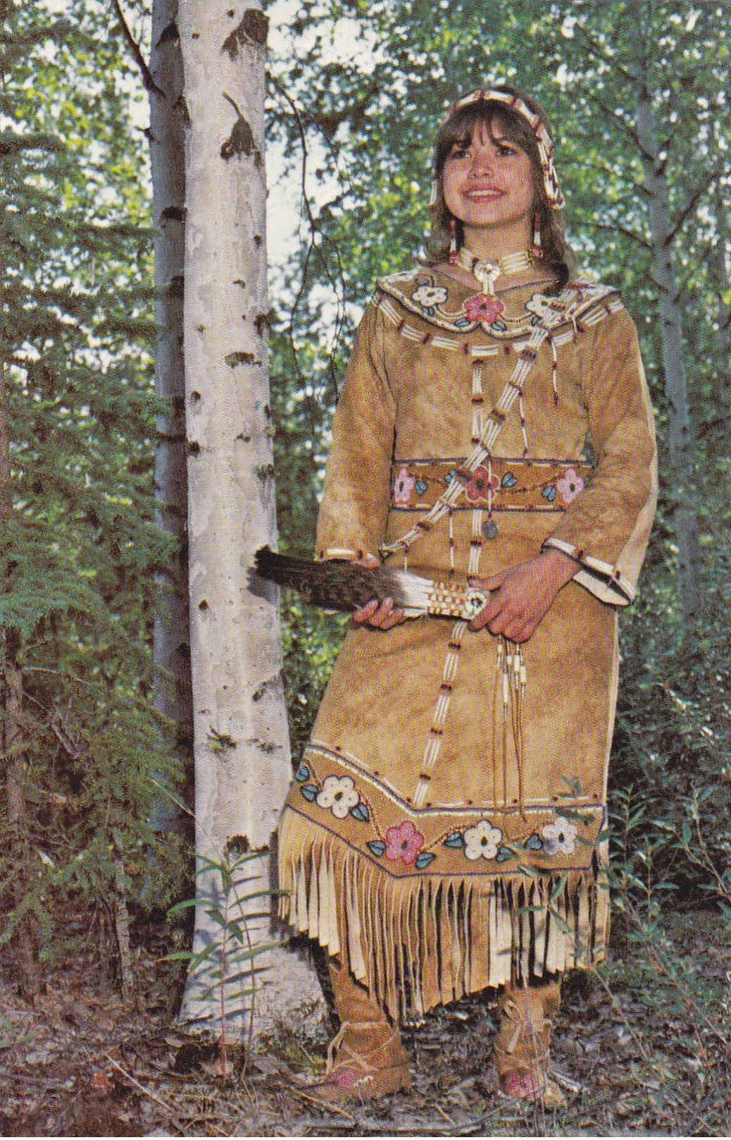 Athabascan Indian Traditional Native Dress, Clothing, ALASKA, AK, United States, USA, POSTCARD POST CARD, Carte Postale - Other & Unclassified