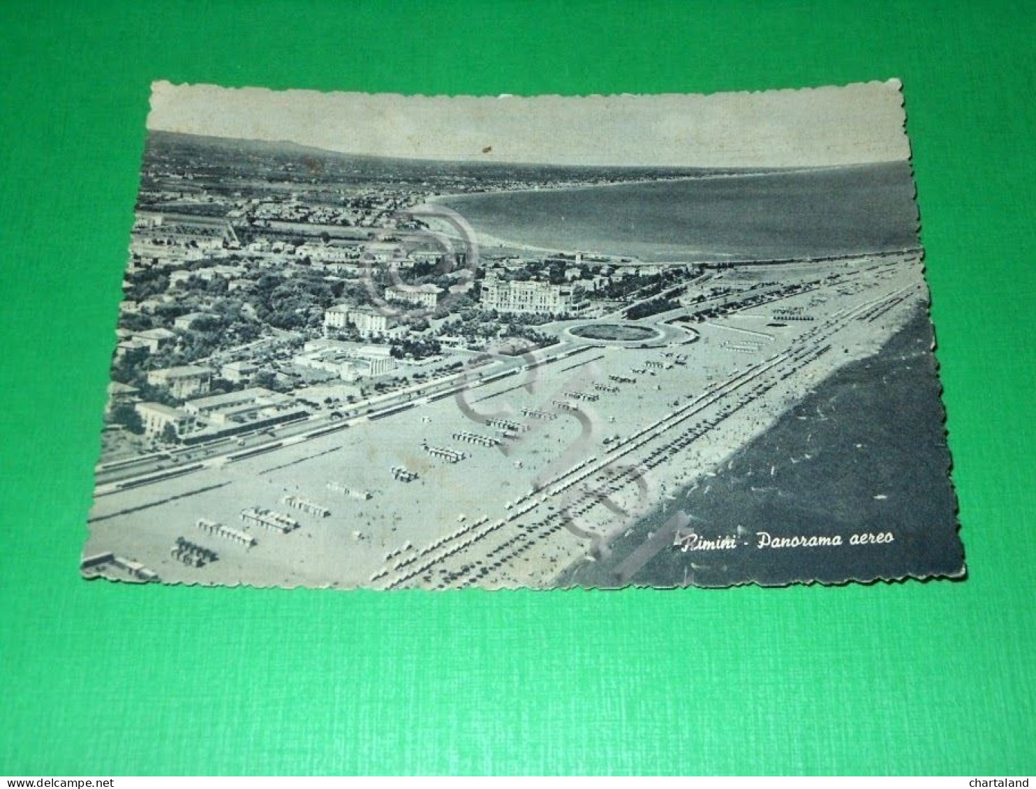 Cartolina Rimini - Panorama Aereo -- 1957 - Rimini