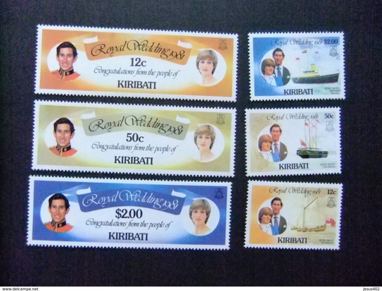 KIRIBATI Ex GILBERT 1981 BODA REAL Yvert N 50 / 55 ** MNH - Kiribati (1979-...)