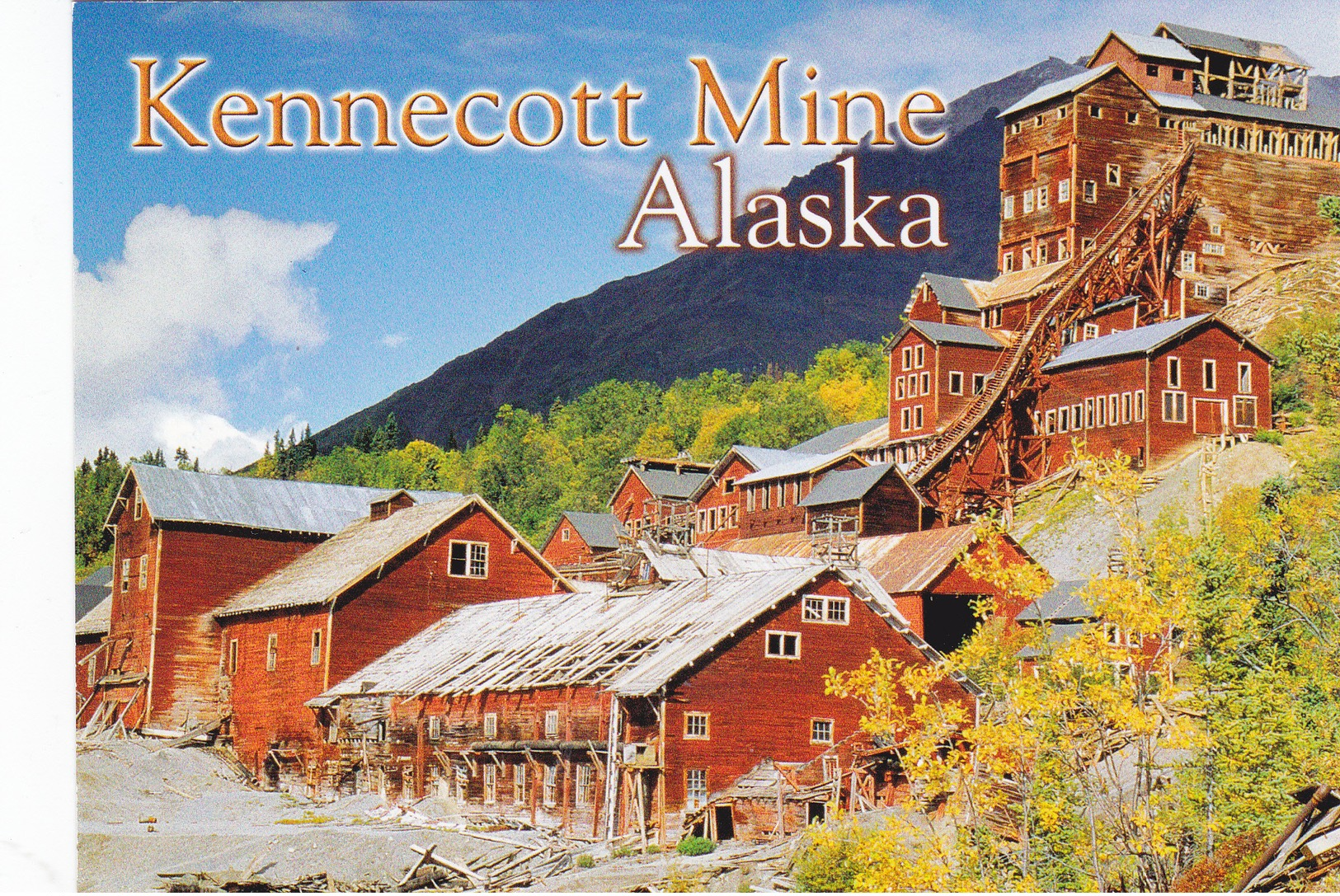 KENNECOTT MINE, Wrangell St Elias National Park, ALASKA, AK, United States, USA, POSTCARD POST CARD, Carte Postale - Other & Unclassified