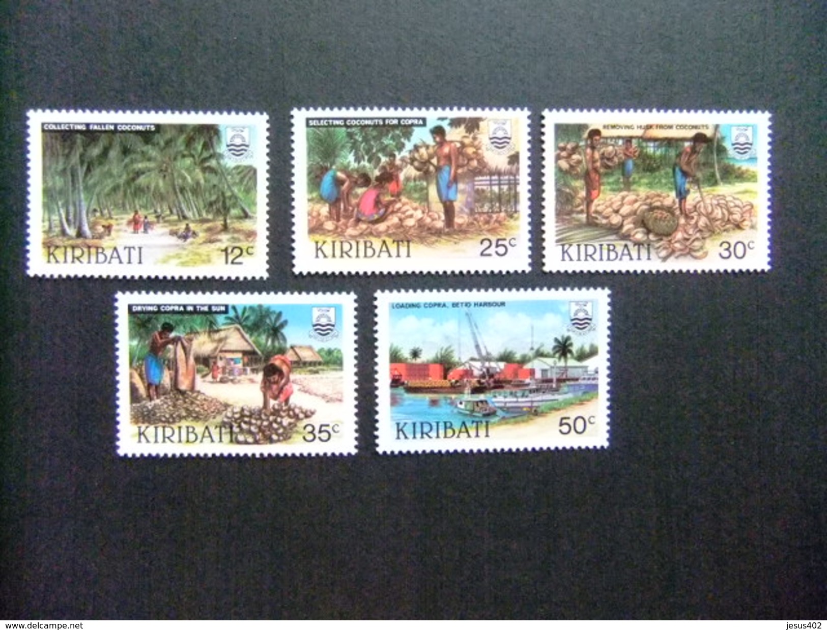 KIRIBATI Ex GILBERT 1983 INDUSTRIE Du COPRAH Yvert N 104 / 08 ** MNH - Kiribati (1979-...)