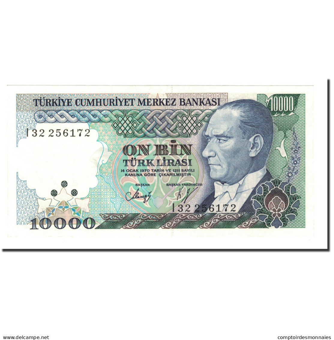 Billet, Turquie, 10,000 Lira, 1989, KM:200, NEUF - Turquie