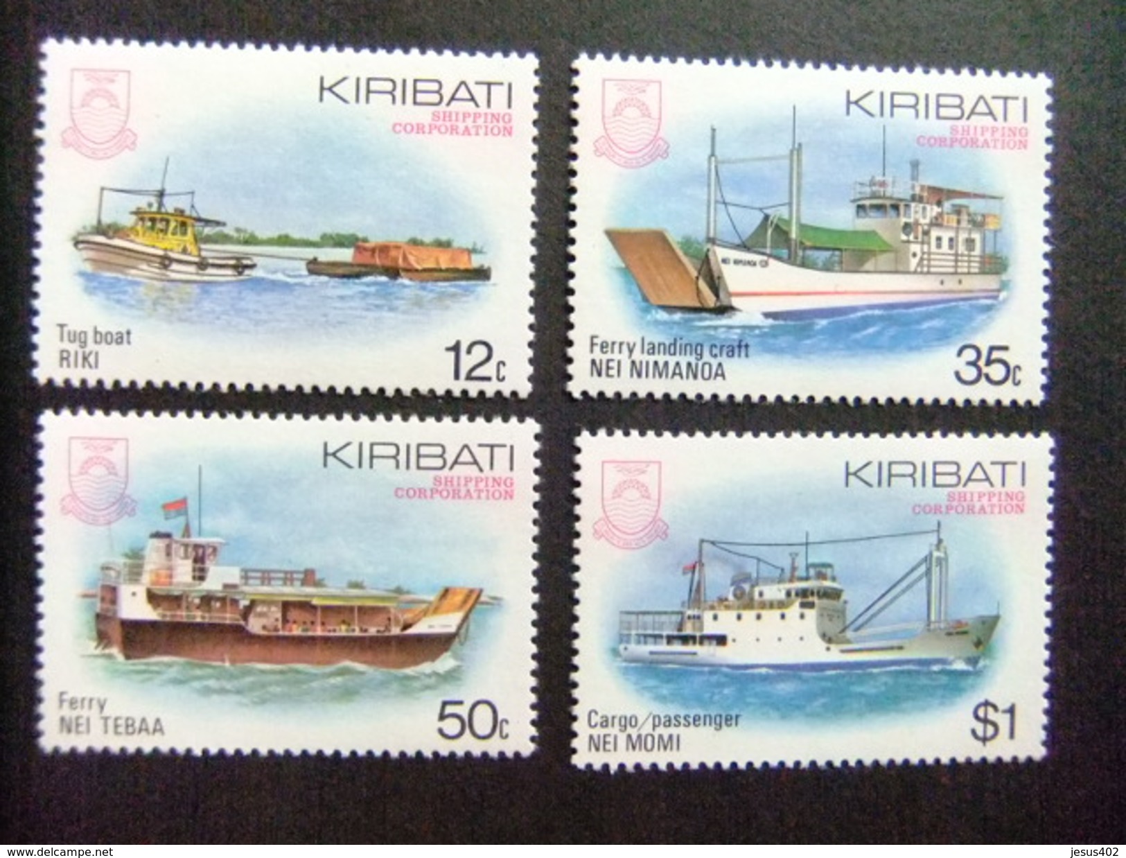 KIRIBATI Ex GILBERT 1984 BARCOS Yvert N 118 / 21 ** MNH - Kiribati (1979-...)