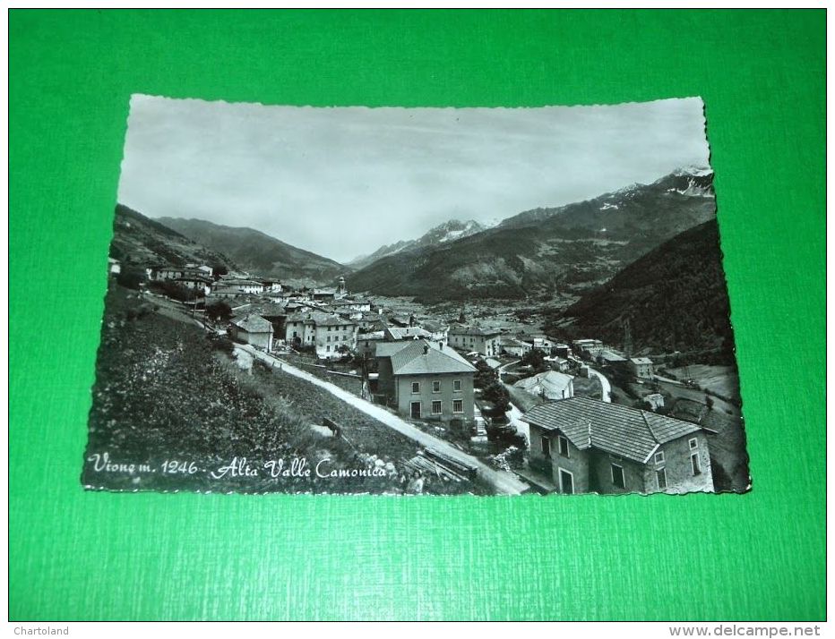 Cartolina Vione - Alta Valle Camonica - Scorcio Panoramico 1959 - Brescia