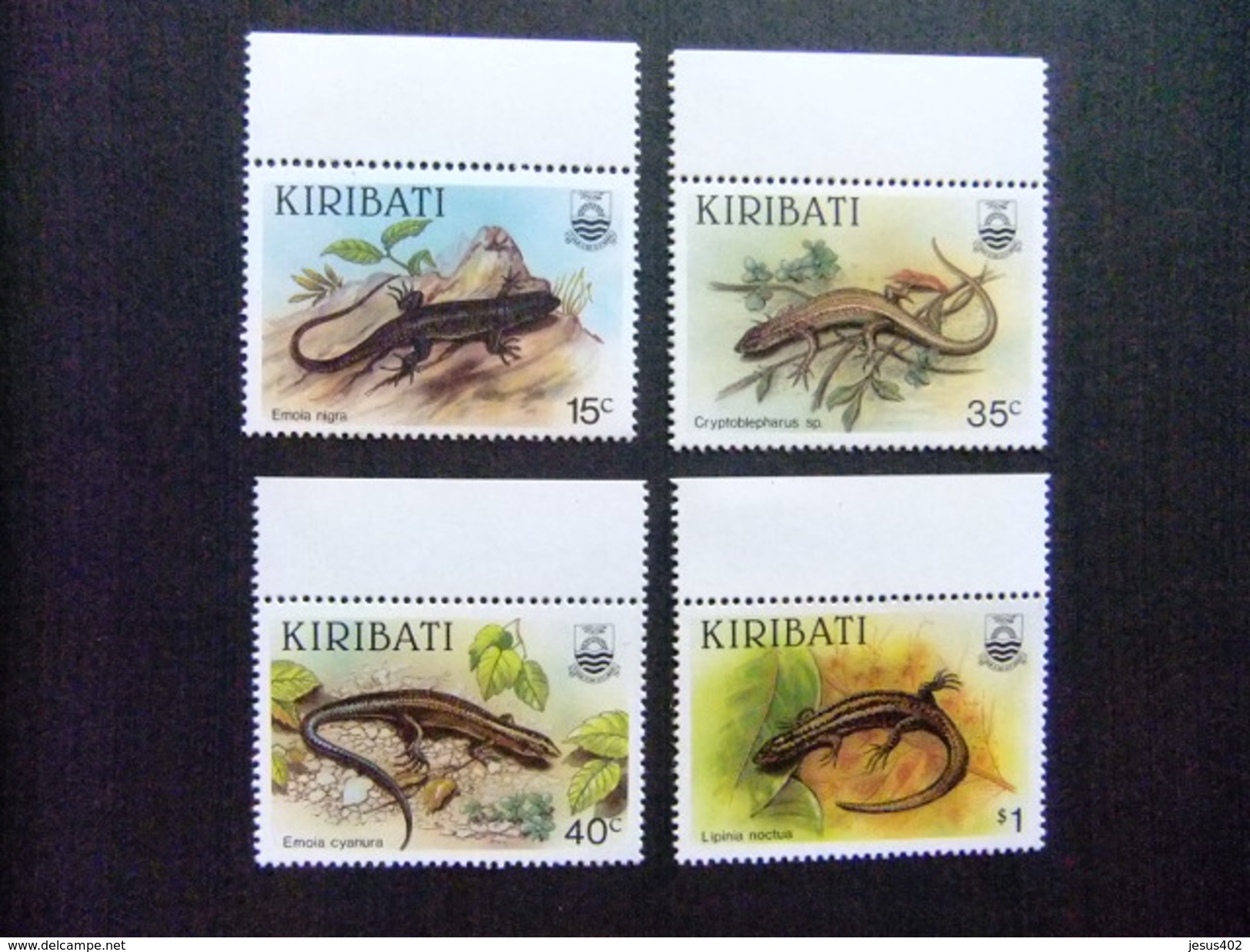 KIRIBATI Ex GILBERT 1987 FAUNA LAGARTOS Yvert N 172 / 75 ** MNH - Kiribati (1979-...)