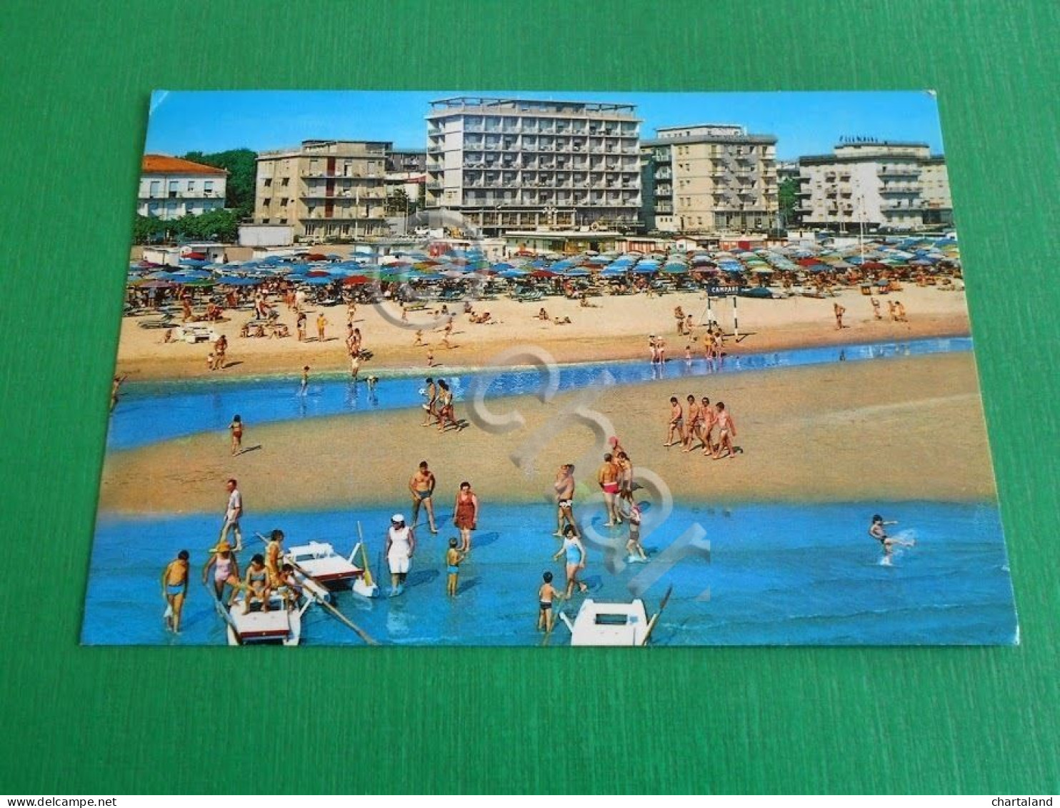 Cartolina Miramare Di Rimini - Spiaggia E Alberghi 1980 - Rimini