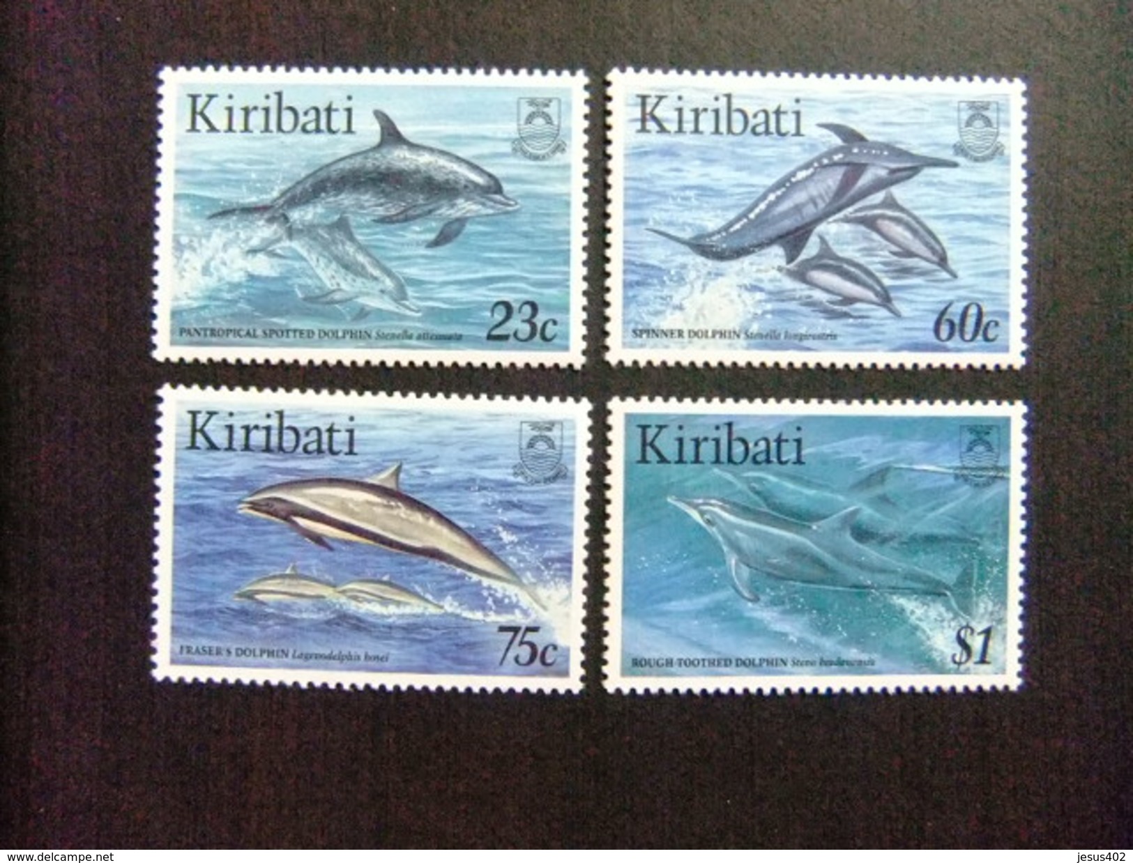 KIRIBATI Ex GILBERT 1996 FAUNA MARINA DELFINES Yvert N 371 / 74 ** MNH - Kiribati (1979-...)