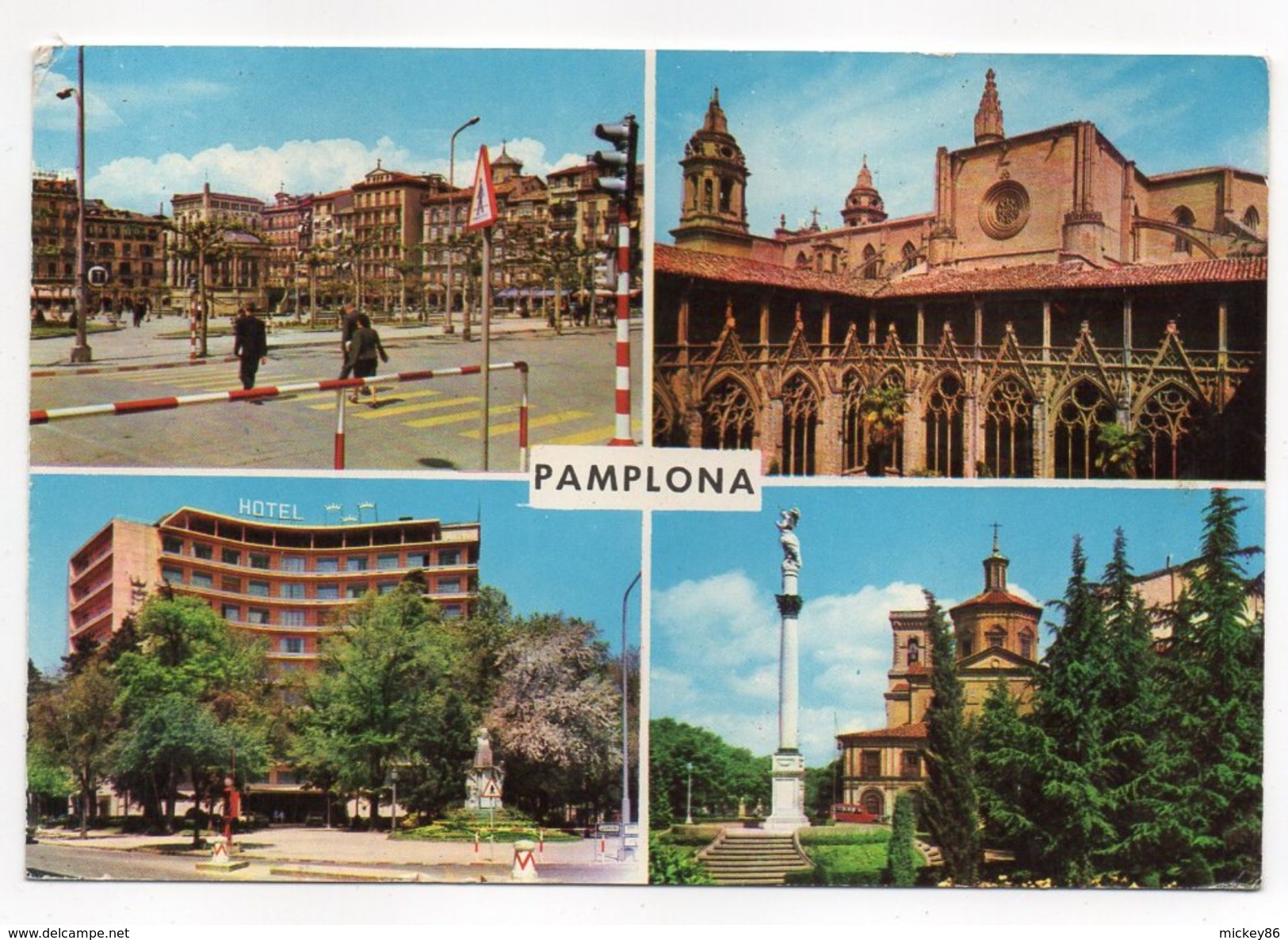 Espagne--PAMPLONA--1964--Multivues  --beau Cachet VALCARLOS--Navarra - Navarra (Pamplona)