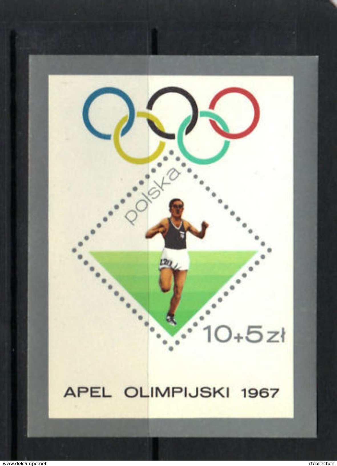 Poland 1967 Olympics Mexico City 1968 Olympic Games Sports Champion Athletics S/S Stamp MNH Scott B110 Michel 40 - Summer 1968: Mexico City