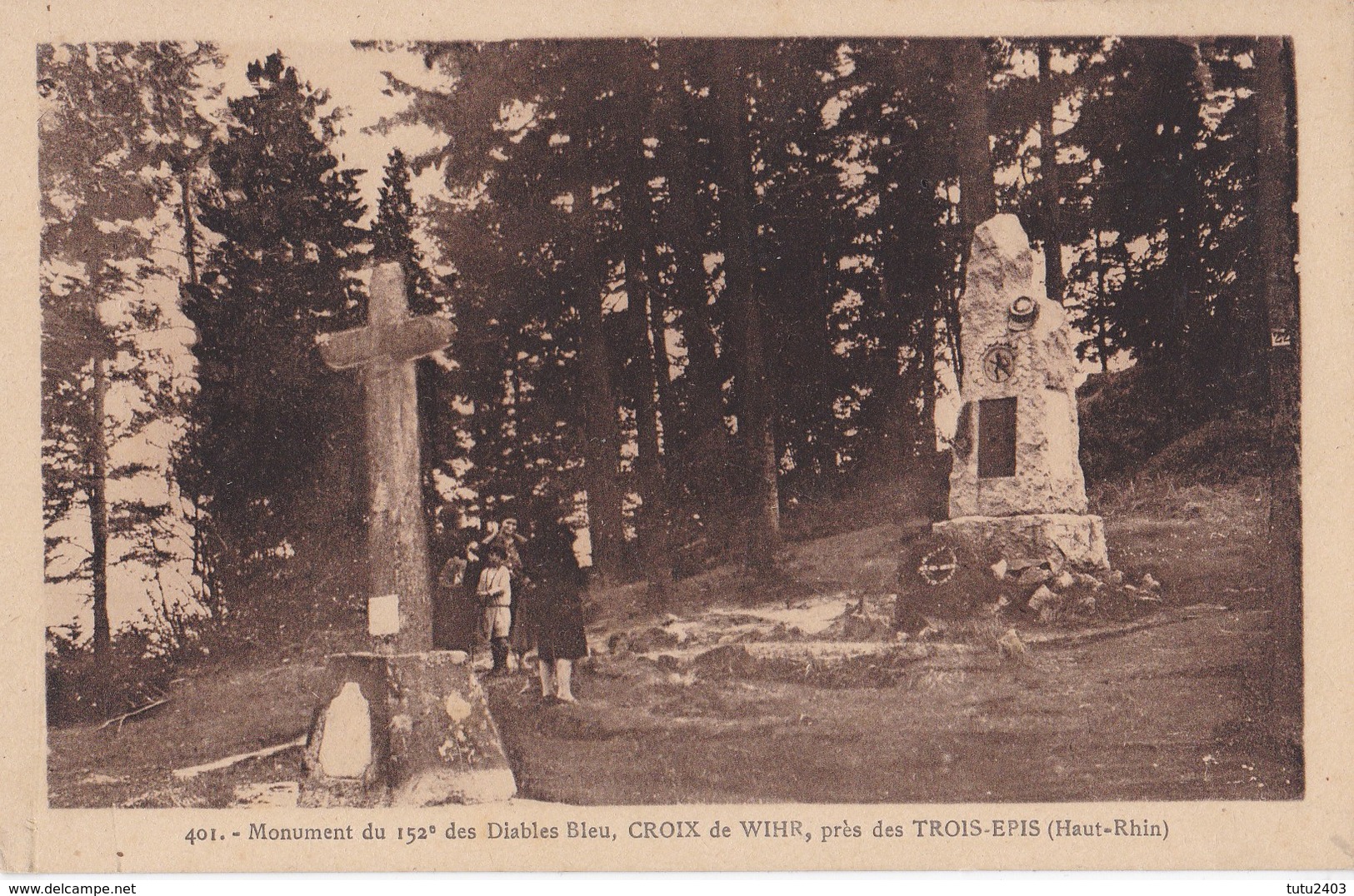 401 CROIX DE WIHR                              Monument Du 152e Des Diables Bleus - Autres & Non Classés