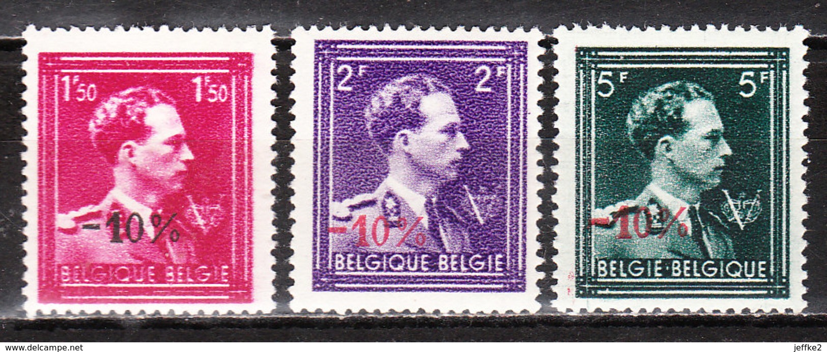 724R/T**  Leopold III  Col Ouvert - Série Complète - MNH** - COB 5 - Vendu à 12.50% Du COB!!!! - 1946 -10%