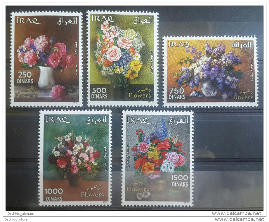 Iraq 2016 NEW MNH - Iraqi Flowers - Complete Set 5v. - Iraq