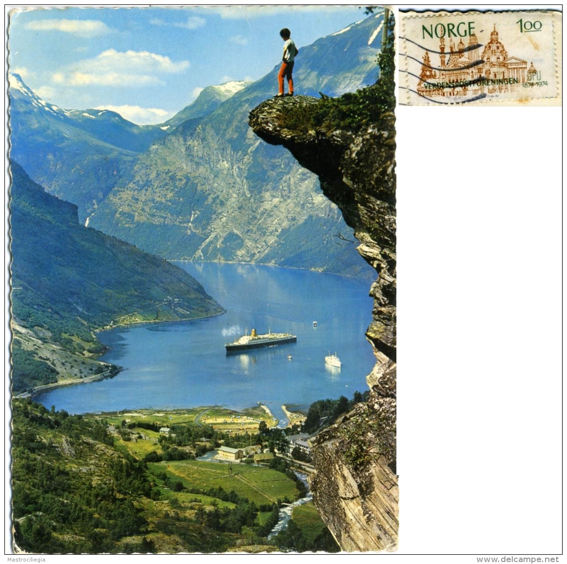 NORGE  NORWAY  NORVEGIA  GEIRANGER  Fjord  Nice Stamp - Norvegia