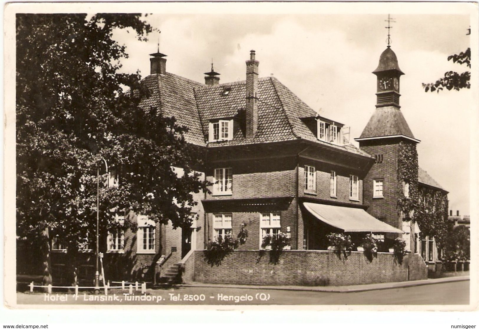 HENGELO  ---   Hotel  " Lansink, Tuindorp . Tel. 2500 " - Hengelo (Ov)