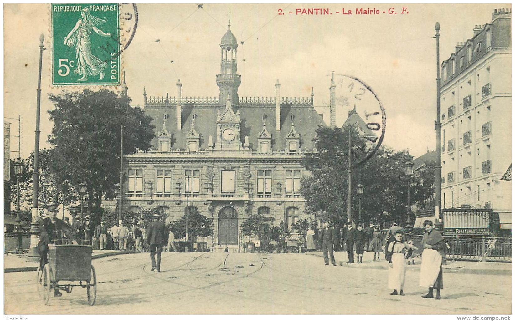 93 PANTIN MAIRIE ANIMEE - TRIPORTEUR - Pantin