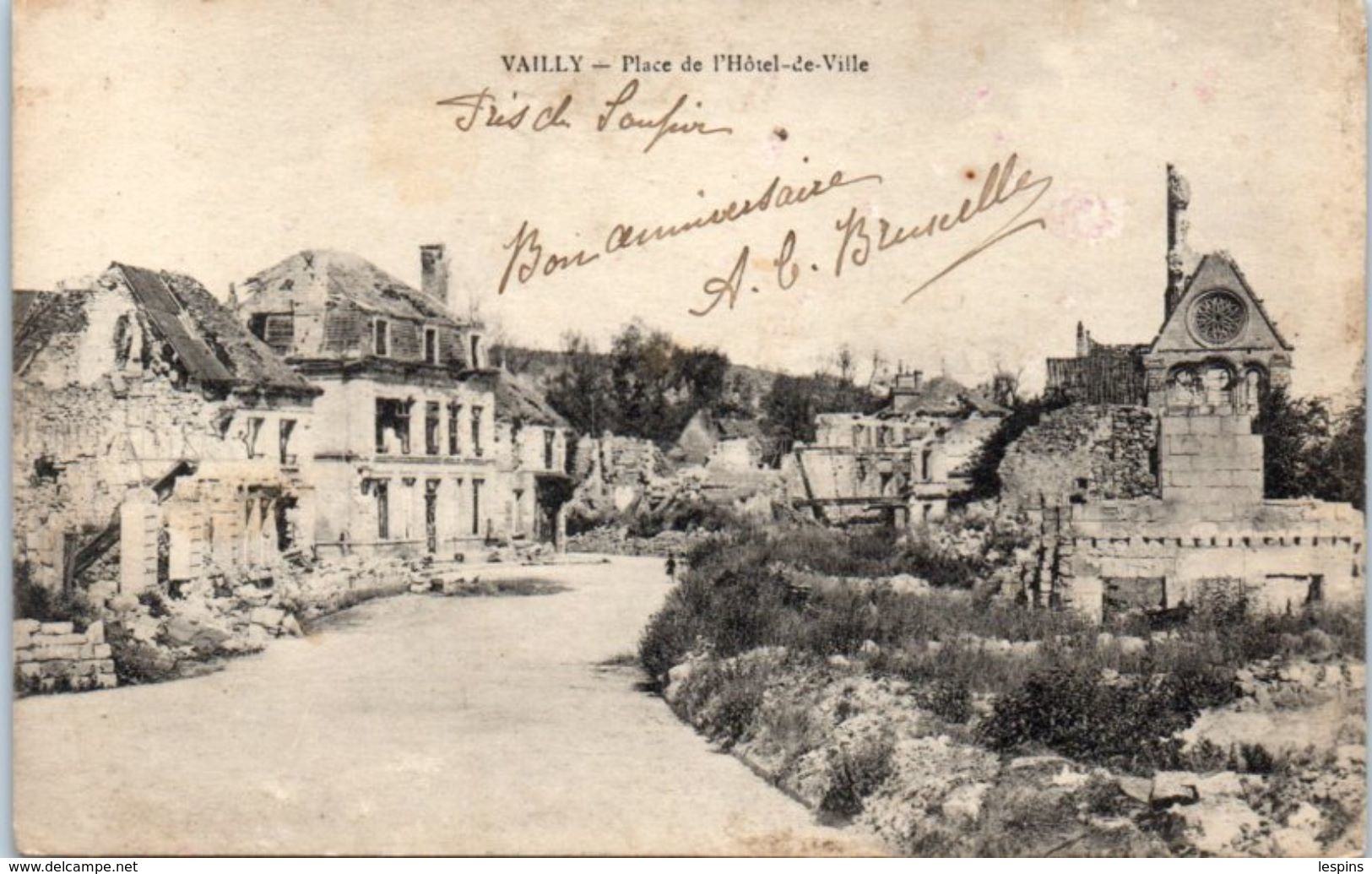 02 - VAILLY --  Place De L'Hôtel De Ville - Autres & Non Classés