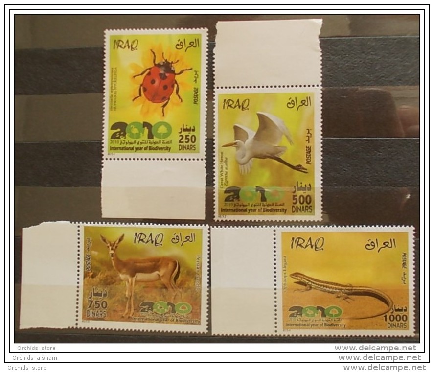 IRAQ 2010 MNH Set - International Year Of Biodiversity - Animals - Fauna - Iraq