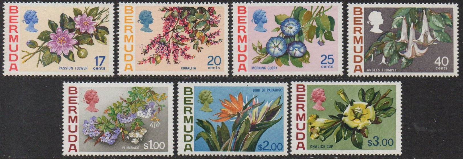 BERMUDA  Flowers (issues Of 1975) MNH - Bermuda